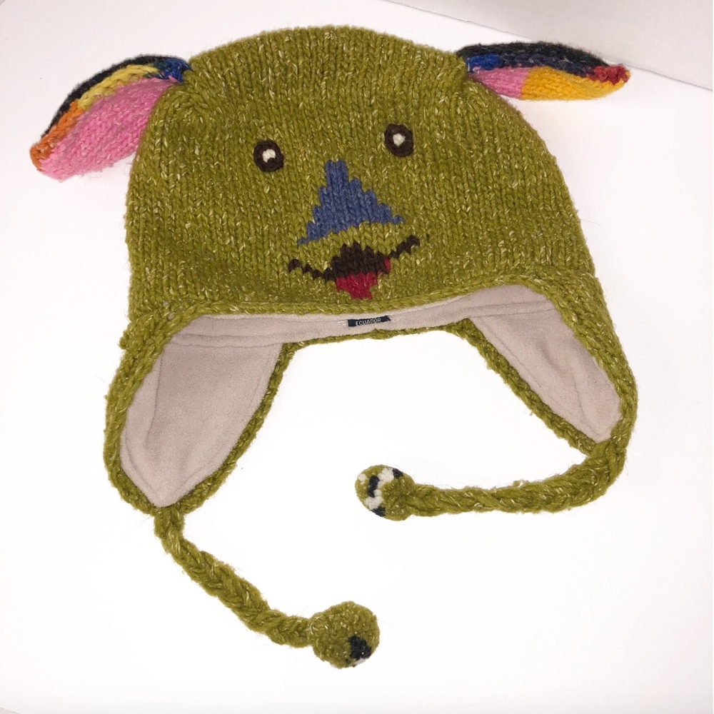 Sisan Dina Wool Blend Dog Beanie Winter Hat Boys